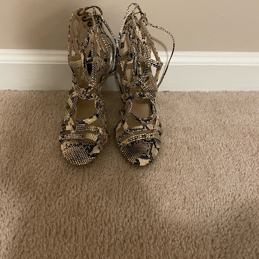 Top shop snake skin heels